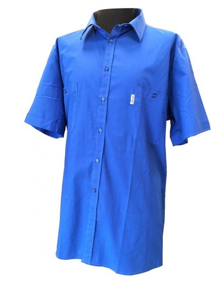 CAMICIA AZZURRA MANICA CORTA