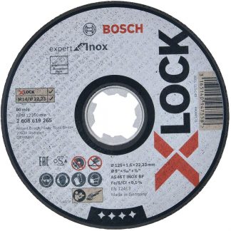Mola da Taglio Dritta per Inox, X-Lock BOSCH