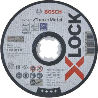 Mola da Taglio Dritta per Inox e Metallo, X-Lock BOSCH