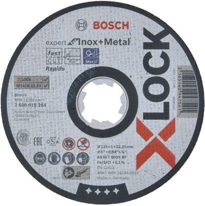 Mola da Taglio Dritta per Inox e Metallo, X-Lock BOSCH