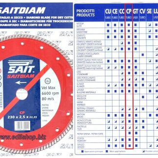 Disco Diamantato SAIT TURBO CP